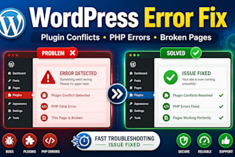 fix wordpress errors and plugin conflicts