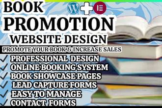 design a professional book promotion website to boost sales and attract readers