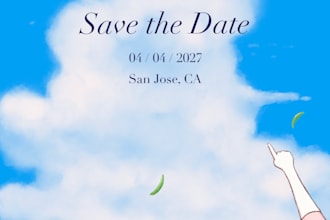 draw custom illustrations for your wedding