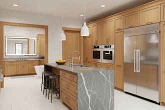 design indoor kitchen, cabinet design, cabinet, bathroom, 3d rendering