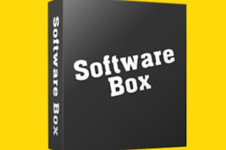 create software box or product box