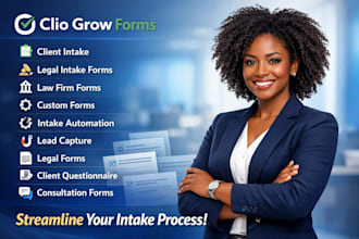 create custom clio grow intake forms for different practice areas