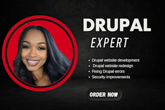 develop fix issues update design redesign drupal website