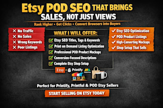 print on demand seo etsy product listing etsy shop setup product mockup for sale