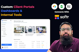 build a custom internal tool or client portal using softr