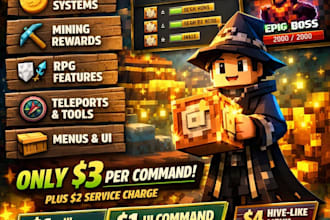 make custom commands for your minecraft bedrock world