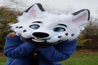 fursuit for cosplay fursuit reference furry headshot partial suit plantigrade