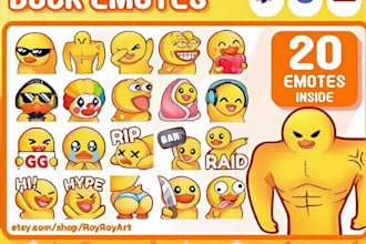 create custom twitch emotes, animated emotes, chibi emotes, and discord emojis
