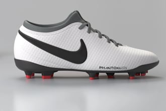create professional 3d football design, soccer ball modeling