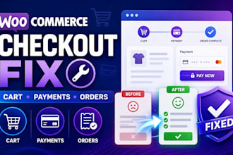 fix woocommerce checkout and payment issues