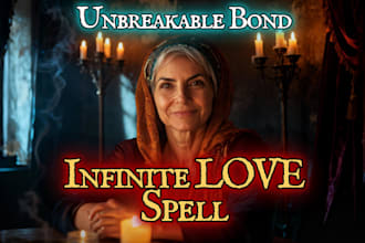 cast infinite love spell, endless connection, unbreakable bond energy