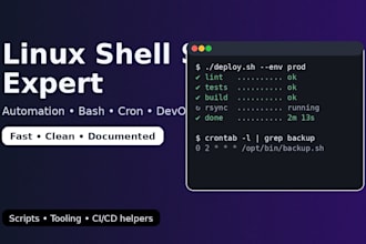 write, fix, and automate linux bash shell scripts professionally