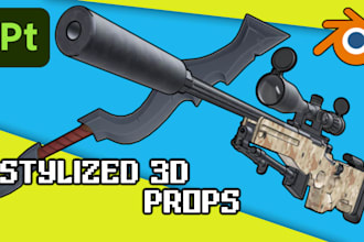 create stylized 3d props for games and environments