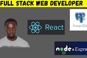 fix react js, node js, express API errors and integrate postgresql with web app