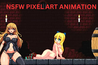 do nsfw pixel art sprite sheet pixel art animation pixel character game asset