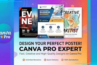 create professional poster and brand designs