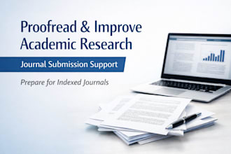 proofread and improve academic research for journal submission