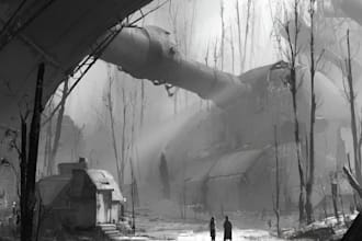 paint concept art, illustration