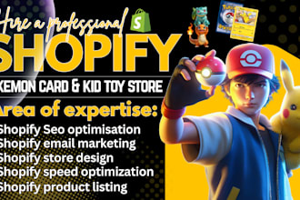 trading card website pokemon shopify store game card store kid toy shopify store