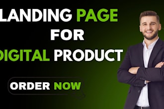 design a high converting shopify landing page, mini website for digital products