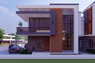 design render 3d exterior interior visualization for your house office on lumion