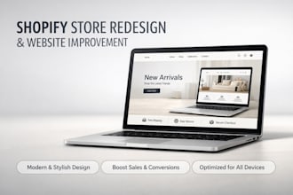 shopify store redesign shopify website