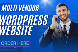 build a professional multi vendor marketplace website with vendor dashboard