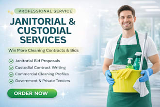 design a winning janitorial cleaning bid proposal for contracts and tenders