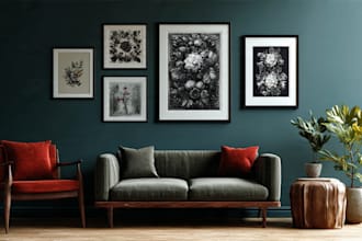 design digital wall art prints and illustration