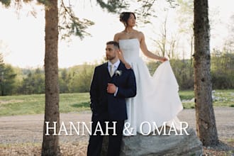 a cinematic wedding highlight video
