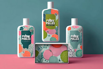 do premium product label, box package, pouch bag design
