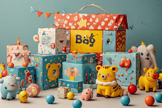 design toy packaging and boxes for kids and baby products