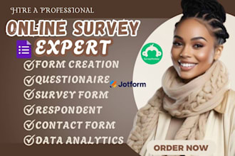 conduct 2000 real online survey and questionnaire with targeted respondents