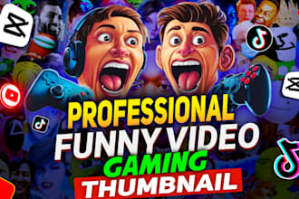 design amazing gaming youtube thumbnail