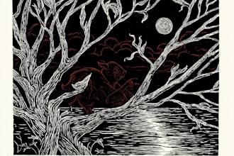 create awesome linocut illustration art