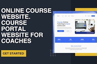 build online course website, course portal to make money for coaches