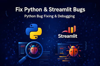 fix python and streamlit bugs, crashes, and logic errors fast