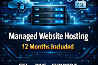 provide managed website hosting with SSL and domain setup