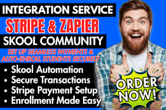 do skool setup and stripe integration for your online community