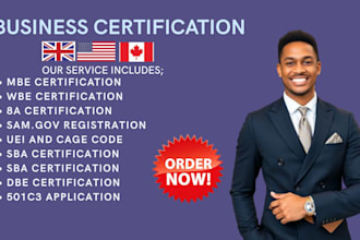 help you get mbe wbe 8a sba dbe certification and sam gov registration