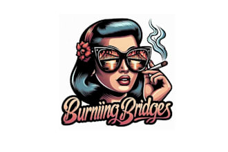design high quality vintage summer party, tiki bar logo with unlimited revision