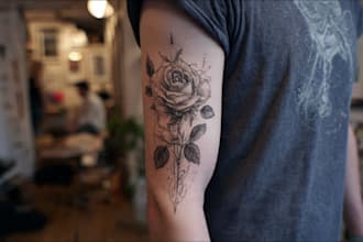 unique tattoo sketch for you
