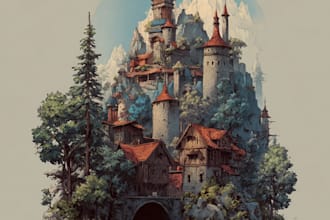 make awesome fantasy illustration