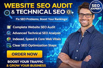 do a complete website seo audit and technical on page optimization