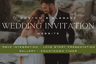 custom wedding website wedding invitation website rsvp save the date website