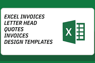 create professional excel invoices, quotations, and letterhead
