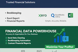 handle bookkeeping reconciliation and excel data management