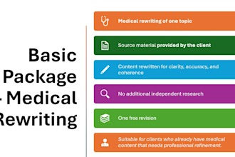 be your professional medical writer