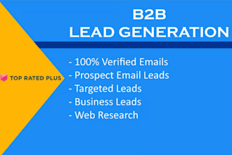 build verified b2b lead lists with emails and linkedin