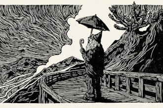 create awesome linocut illustration art